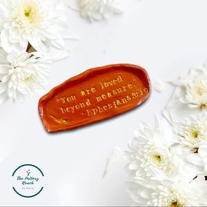Trinket Holder | Accent Tray | Jewelry Dish | Bible Scripture | Ephesians 3:19
